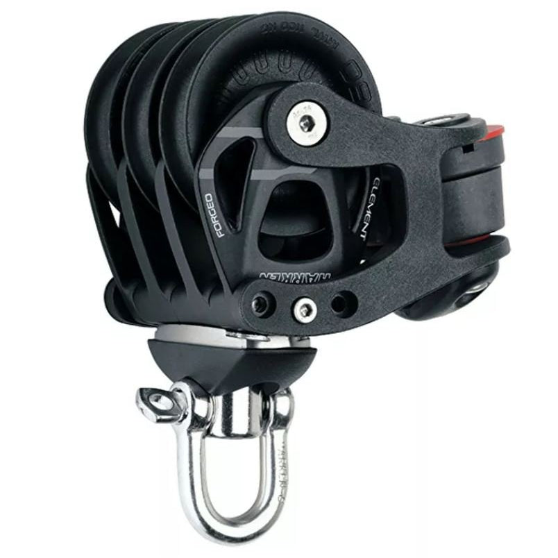 Harken 60mm Element Block, 3-scheibig, Klemme